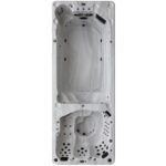 Canadian Spa Co 17 – Person 73 – Jet Acrylic Rectangular Hot Tub with Ozonator and Built-In Speaker in Sterling Silver, Walnut - Image 2